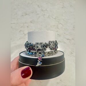 Bomb Party - 2025 Halloween Bracelet Stack - SLEEK IN THE SHADOWS 🩶💗